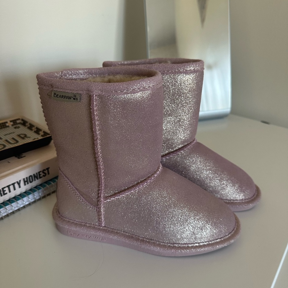 BearPaw Kids Glittery Boots